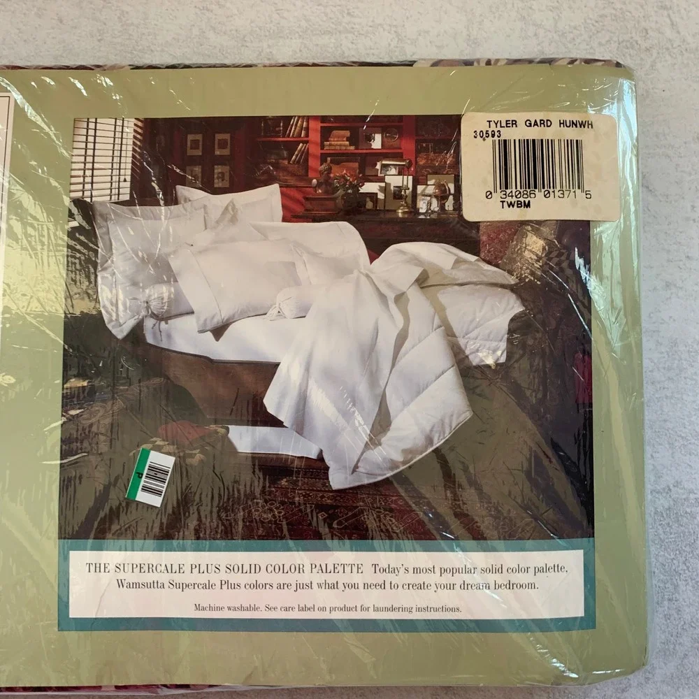 Wamsutta Twin Fitted Sheet Tyler Garden Floral Multicolor 200TC Made in USA